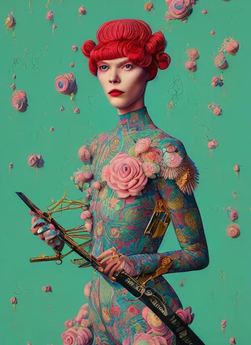 Prompt: pretty model, famous actress : by martine johanna and simon stalenhag and chie yoshii and casey weldon and wlop : : ornate, dynamic, particulate, rich colors, intricate, elegant, highly detailed, vogue, harper's bazaar art, fashion magazine, smooth, sharp focus, 8 k, octane render,