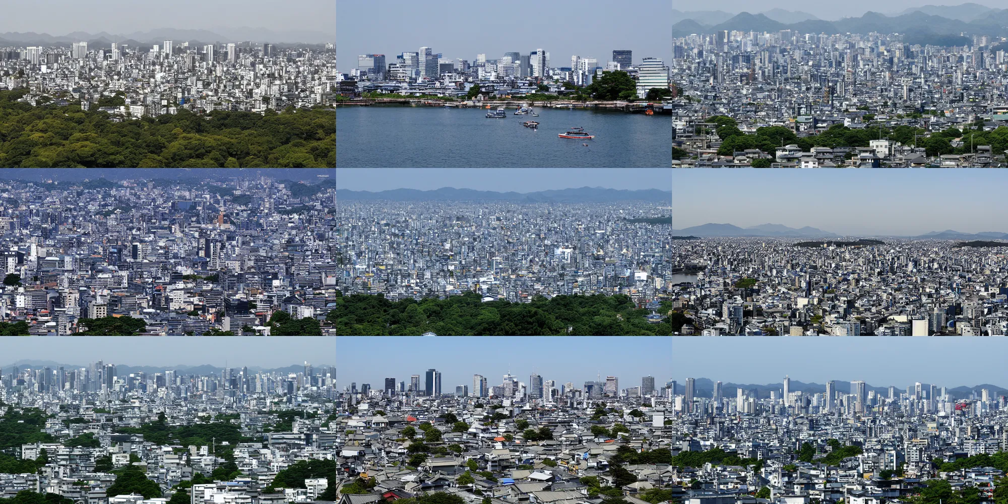Prompt: kamigawa skyline