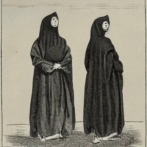 Prompt: illustration of disguise, cloak, mask mean to alter the dress or appearance of so as to conceal the identity or true nature. disguise implies a change in appearance or behavior that misleads by presenting a different apparent identity. disguised herself as a peasant cloak suggests a means of hiding a movement or an intention - n 4