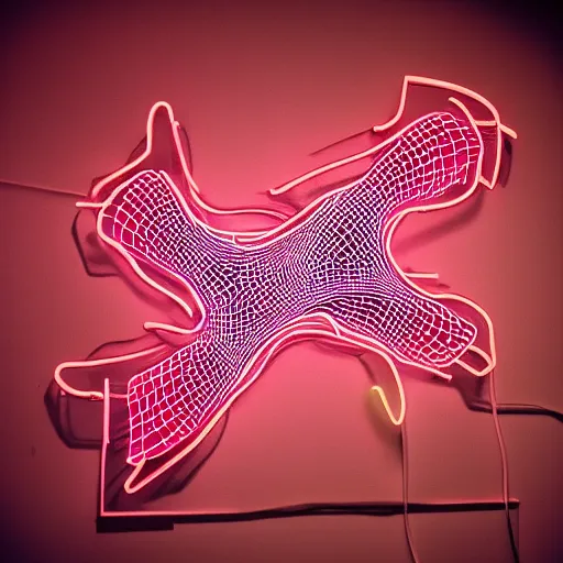 Image similar to 3 d neon art of a womens body, hyper - detailed