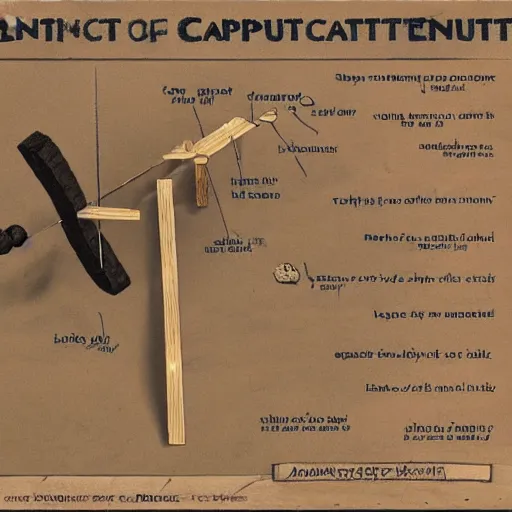 Prompt: blueprint on how to build a ancient catapult.