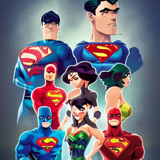 Image similar to face icon stylized minimalist justice league, loftis, cory behance hd by jesper ejsing, by rhads, makoto shinkai and lois van baarle, ilya kuvshinov, rossdraws global illumination