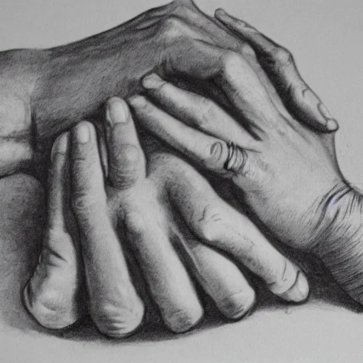 Image similar to correctly drawn hands, detailed