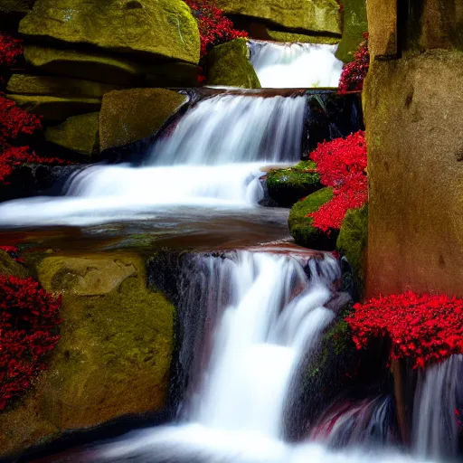 Image similar to red waterfall