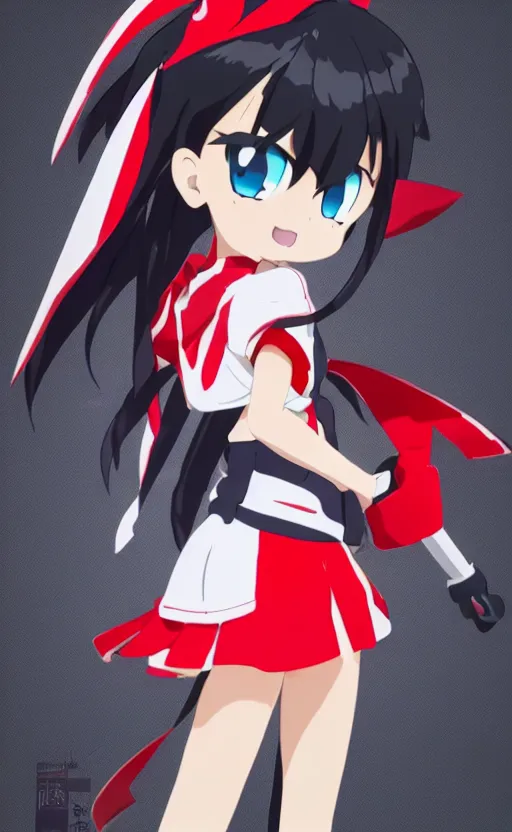 Prompt: toy design, kill la kill anime, portrait of ryuko girl character, 2 0 2 2 anime style, anime static figure, cosplay photo, red scissors, school uniform, inspired by good smile company, 1 2 0 mm, photo taken by professional photographer, by trigger anime studio, trending on facebook, symbology, anime character anatomy, high resolution, matte