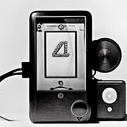 Image similar to a photo of an iPod portable radio, manufactured in the 1920s, 1925