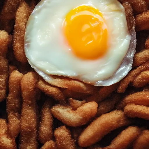 Prompt: close up high resolution photo of a fried egg, very tasty, food photography, instagram, realistic, trending