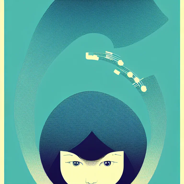 Prompt: stylized logo illustration, eye, sound wave, perception, sensory information, tatsuro kiuchi, victo ngai, kilian eng, hiroshi nagai, minimalist, vector art, popular on behance, [ [ award winning ] ]