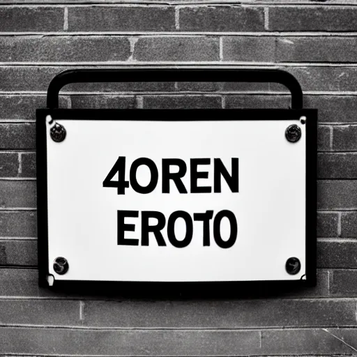 Image similar to white paper sign that says in black letters « error 4 0 4 », photography