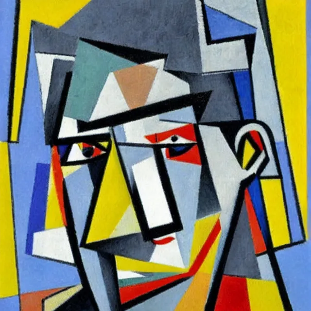 Cubistic Portrait Of Samuel Beckett By Picasso And 