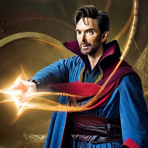 Prompt: David Tennant as Doctor Strange