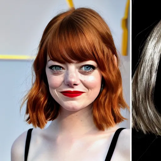 Image similar to emma stone is gollum from lord of the rings, gollum look a like, the hobbit gollum, LOTR, big eyes, 3 strands of hair, bad teeth, 8k, ultra real