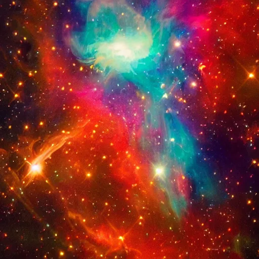 Image similar to the word'bang'as an explosion of nebula