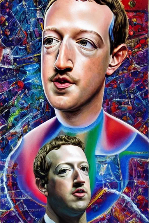 Prompt: photorealistic painting of mark zuckerberg as gala atomica by salvador dali, hyperdetailed, centered, masterpiece, surrealism