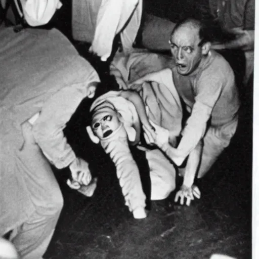 Image similar to a 1960 photo of exorcism