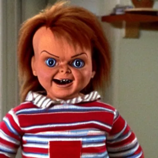 Image similar to Chucky the doll on an episode of Full House