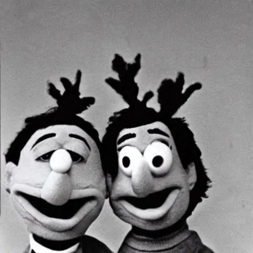 Image similar to bert and ernie creepy