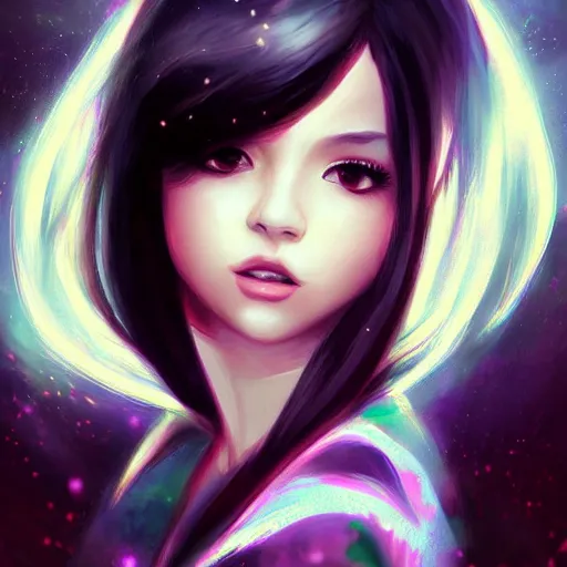 Image similar to portrait of teen girl, art by Ross tran