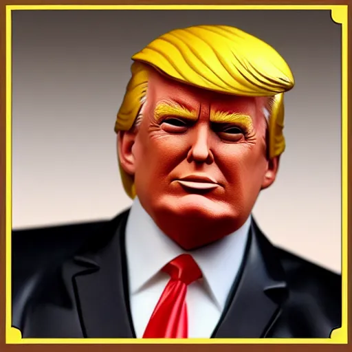 Image similar to donald trump action figure in original packaging