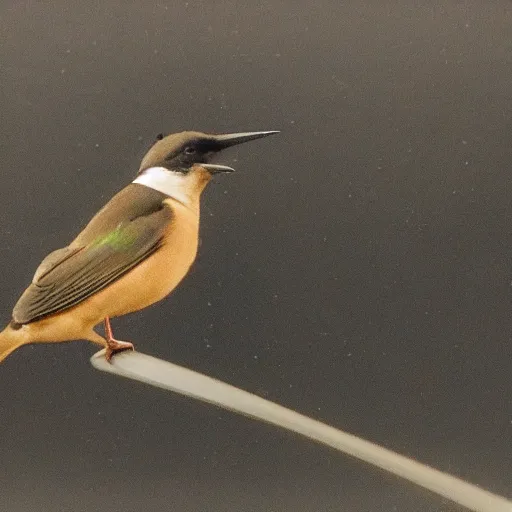 Prompt: a bird with a plane for a body, photo