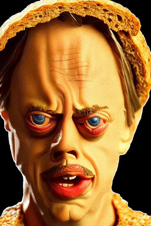 Prompt: film still of steve buscemi made out of bread in lord of the rings, 4 k