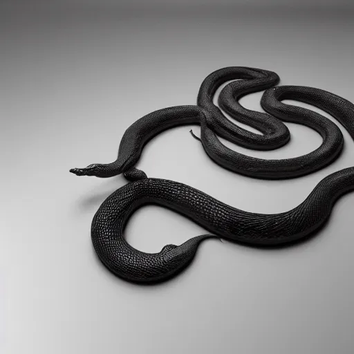 Image similar to a snake, raytraced, octane render, hyer - realistic