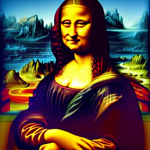 Image similar to obama in the style of the mona lisa painting, 4 k