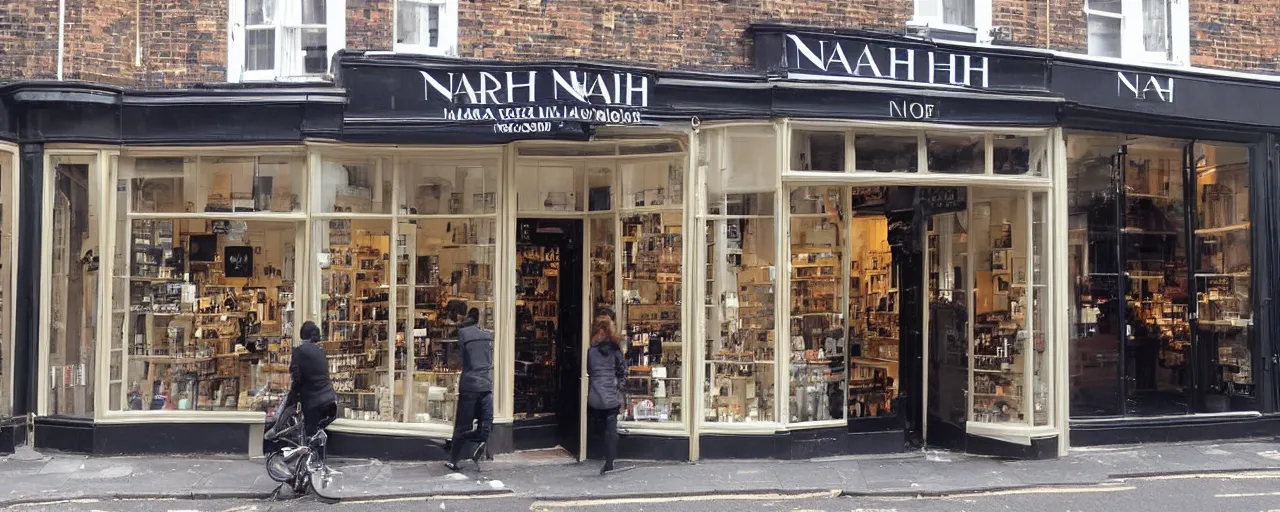 Prompt: “a shop called NAHH on Marylebone High St”