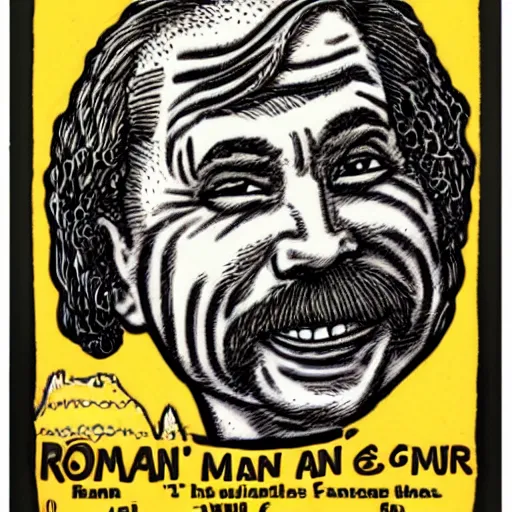 Image similar to a man by robert crumb