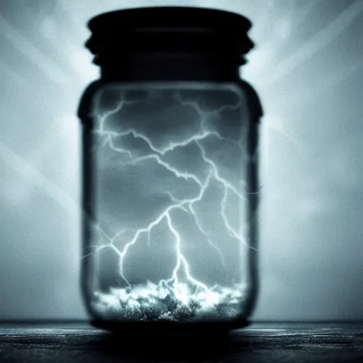 Image similar to storm in a jar, cinematic, detailed, hd