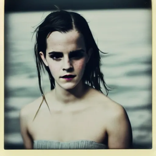 Image similar to Polaroid of Emma Watson by Emmanuel Lubezki