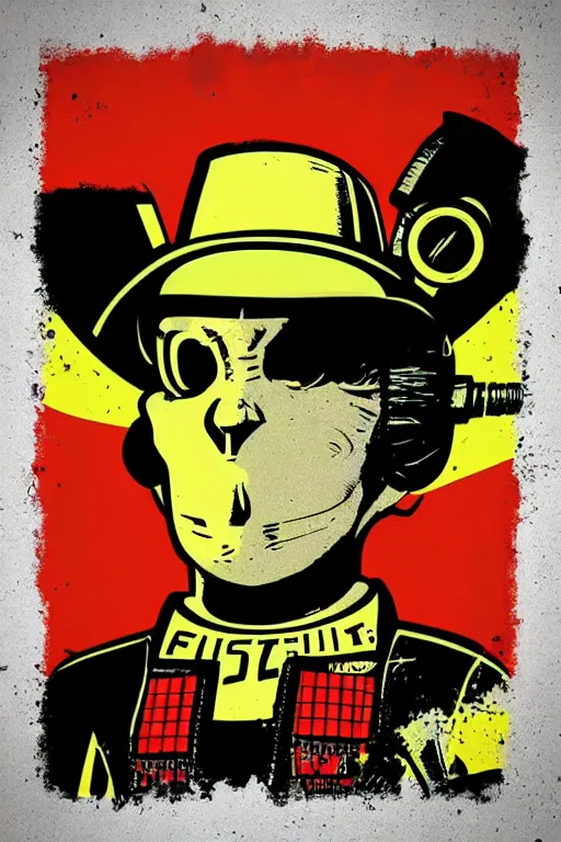 Image similar to fallout 7 6 retro futurist illustration art by butcher billy, sticker, colorful, illustration, highly detailed, simple, smooth and clean vector curves, no jagged lines, vector art, smooth andy warhol style