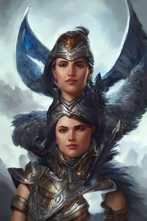 Image similar to amazon valkyrie athena, d & d, fantasy, portrait, highly detailed, headshot, digital painting, trending on artstation, concept art, sharp focus, illustration, art by artgerm and greg rutkowski and magali villeneuve