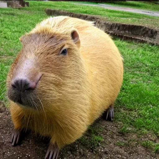 Image similar to capybara in the shape of a toaster