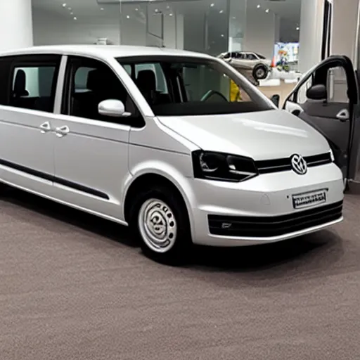 Image similar to a volkswagen nivus in a showroom