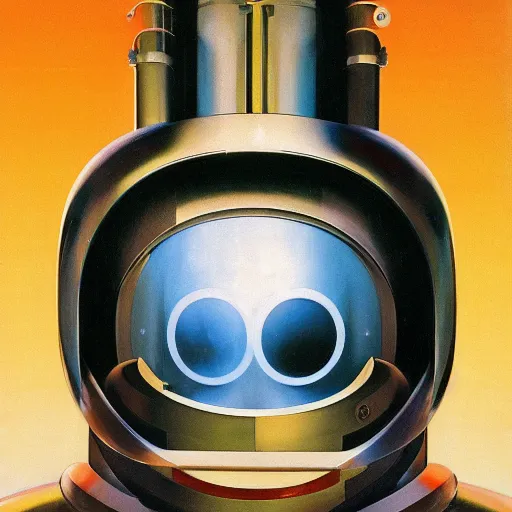 Image similar to portrait headshot of sci fi human explorer, melancholic complex flat geometric minimalism by oskar schlemmer, moebius, john berkey, oil on canvas, portrait facial head, featured on artstation, hd wallpaper, anime art nouveau cosmic display