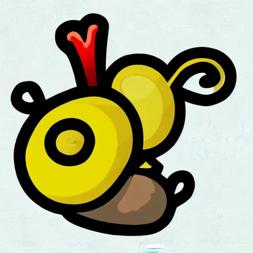 Prompt: snail sticker cute snail cartoon