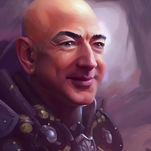 Prompt: Jeff Bezos!! as a amazon warrior, closeup, D&D, fantasy, intricate, elegant, highly detailed, digital painting, artstation, concept art, matte, sharp focus, illustration, hearthstone, art by Artgerm and Greg Rutkowski and Alphonse Mucha