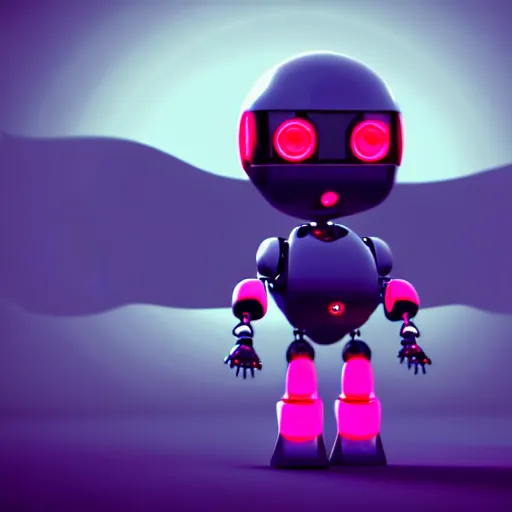 Image similar to a cute little robot. super realistic 8 k render of a dark hooded powerful elegant, cinematic composition