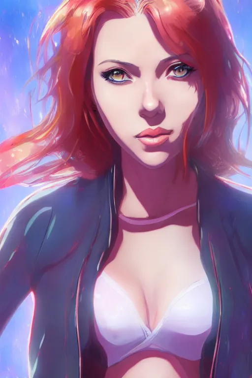 Prompt: Scarlett Johansson as an Anime Art Style, artstation, 4k detailed