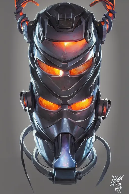 Image similar to epic mask helmet robot ninja portrait stylized as fornite style game design fanart by concept artist gervasio canda, behance hd by jesper ejsing, by rhads, makoto shinkai and lois van baarle, ilya kuvshinov, rossdraws global illumination radiating a glowing aura global illumination ray tracing hdr render in unreal engine 5