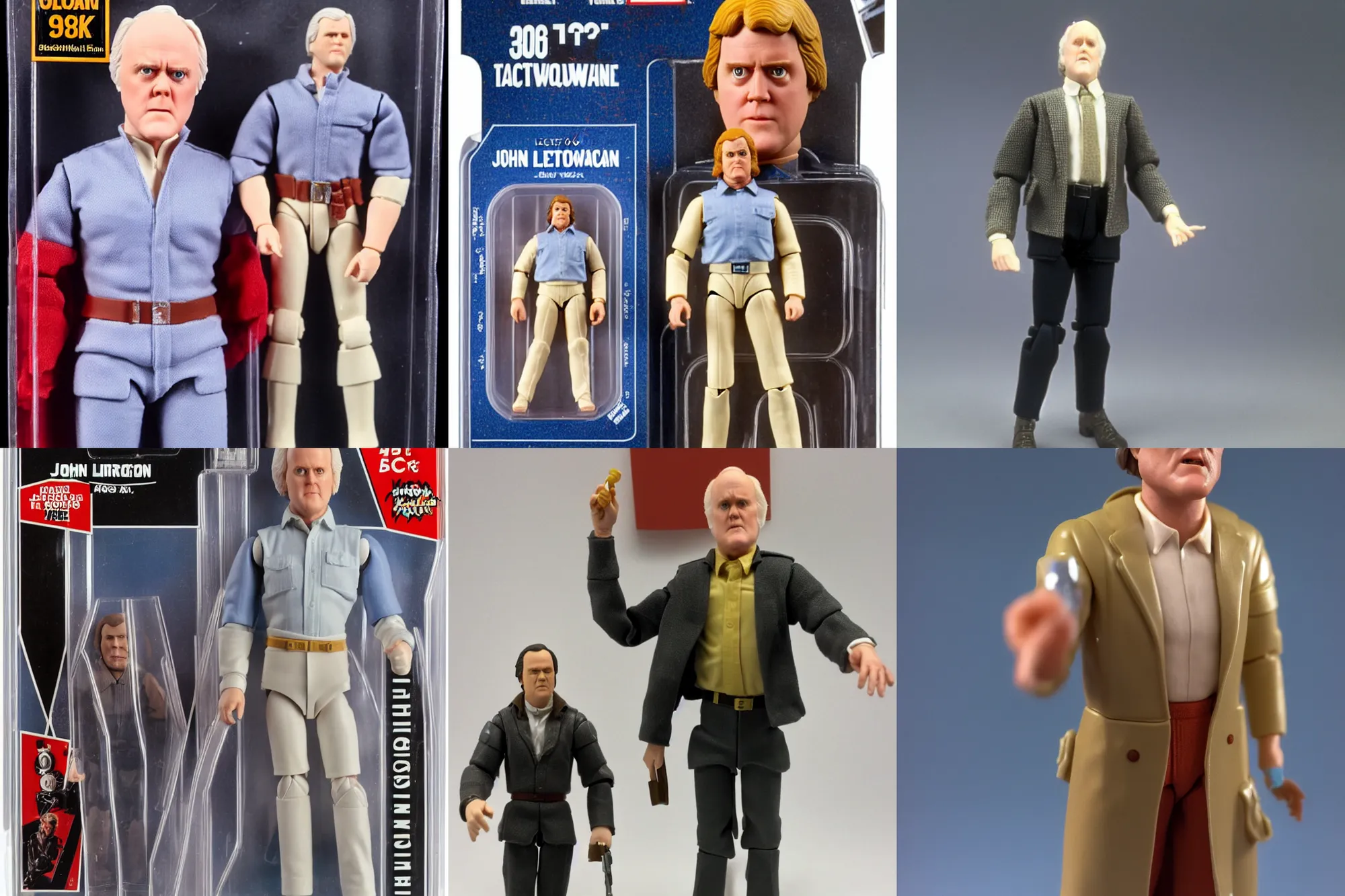 Prompt: John Lithgow as a 1980's Kenner style action figure, 5 points of articulation, full body, 4k, highly detailed