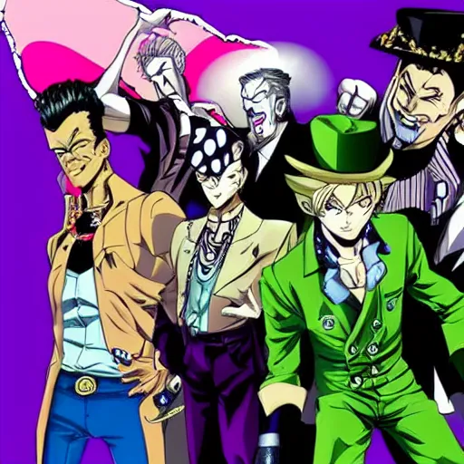 Image similar to jojo's bizarre adventure