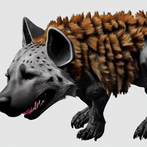 Image similar to robotic hyena, highly detailed concept art