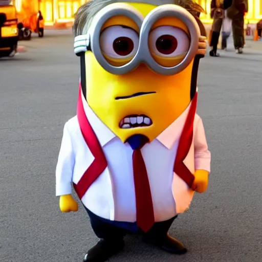 Image similar to Donald Trump as a minion