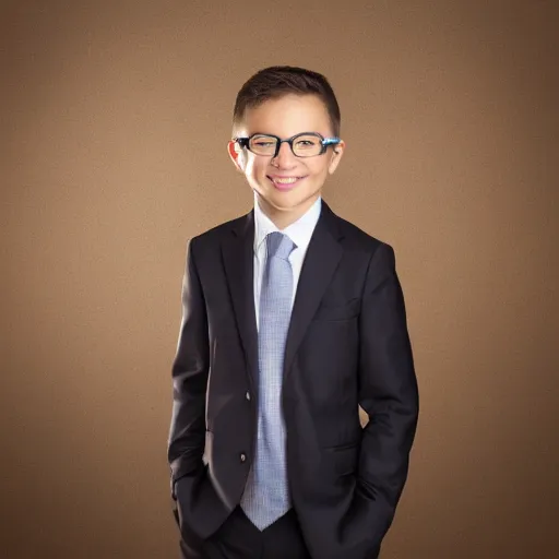 Prompt: corporate portrait, junior sales executive with no morals, professional studio lighting