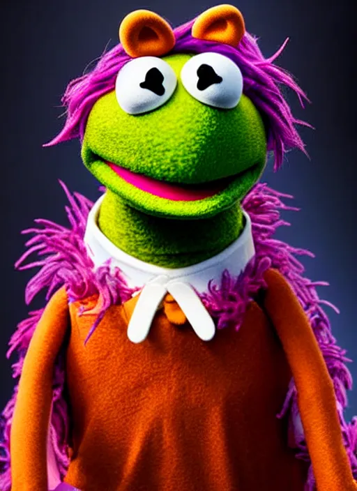 Prompt: studio portrait still of muppet!!!!! neo!!!!!! as a muppet muppet as a muppet, 8 k, studio lighting, key light,