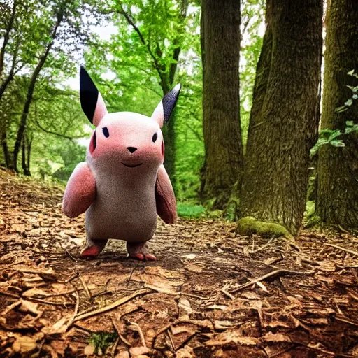 Image similar to photo of a Pokemon in a forest