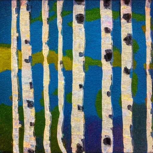 Image similar to abstract art representing aspen poplar