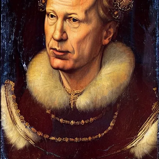 Image similar to renaissance portrait of donald trump as a king